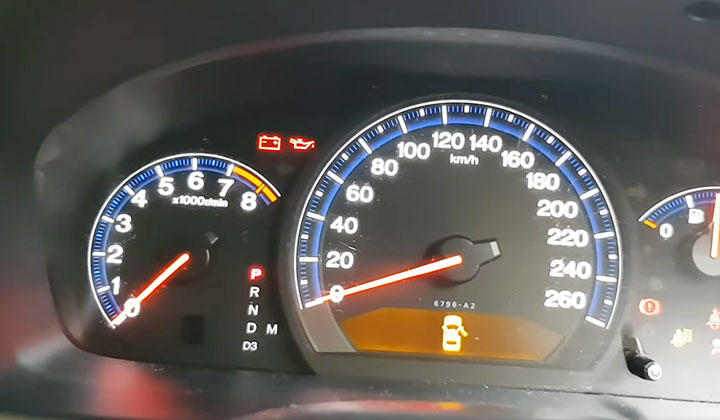 my battery light is on while driving