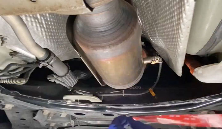 Fix Loose Catalytic Converter Heat Shield