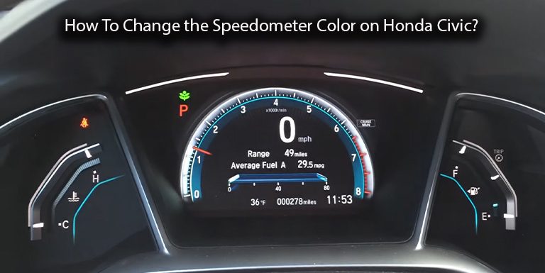 How To Change the Speedometer Color on Honda Civic