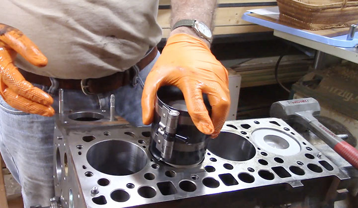 Fit New Pistons Into The Engine