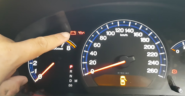 Check Engine Light or Battery Light