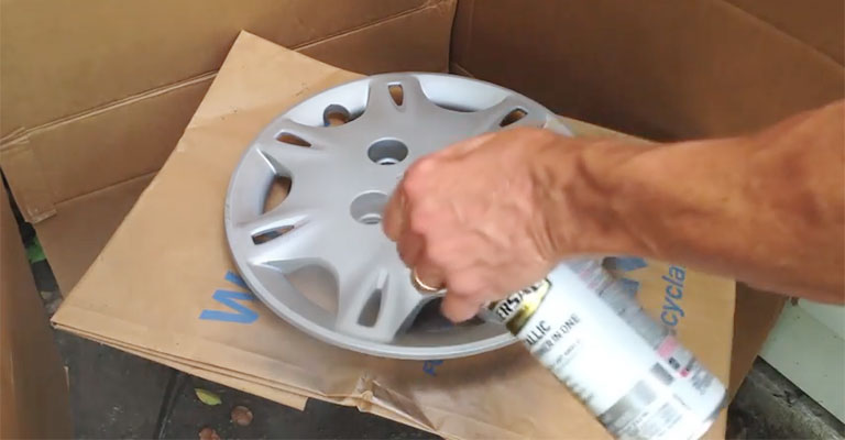 How To Paint Plastic Chrome Hubcaps
