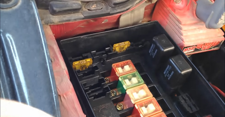 Find the fuse marked ECU on the fuse box