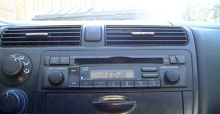 How to Enter Honda Civic Radio Code