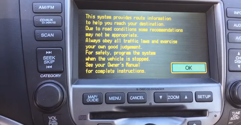 How do I update my Honda Accord navigation system