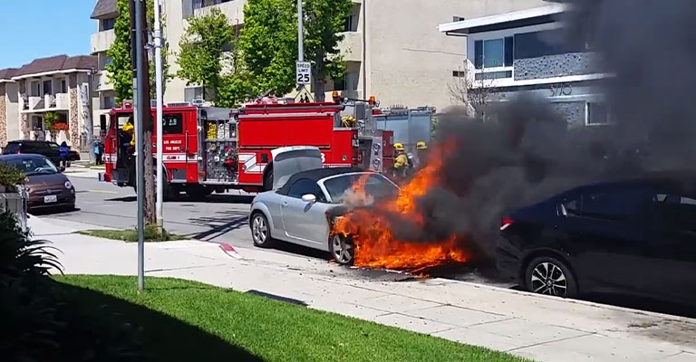 If Your Car Overheats, It Could Catch On Fire