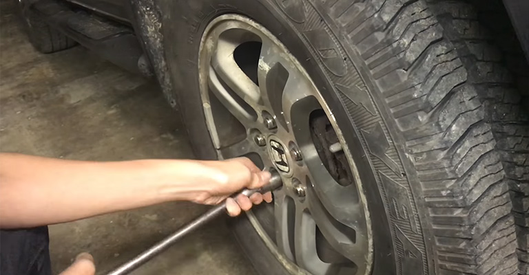 Passenger Side Wheel Tightened And Lugnuts Replaced