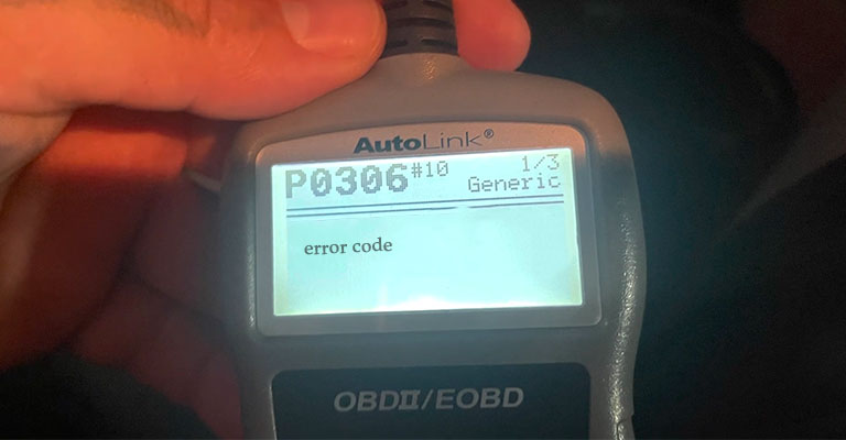 Diagnosing Error Code P0306