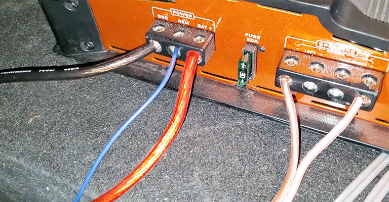 Use The Factory Subwoofer's Speaker Wire If Available