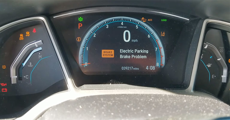 Honda CRV Electric Parking Brake Problem Causes And Fix Instructions 