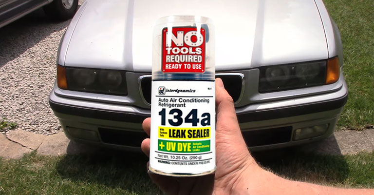 EZ Chill Car R-134a with Leak Sealer and UV Dye for Cars & Trucks & More, Red Dye, 10.25 Oz, RLS-3
