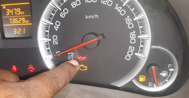 Warning Light For Engine Oil Pressure