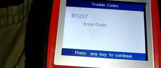 B1237 Honda Pilot Error Code