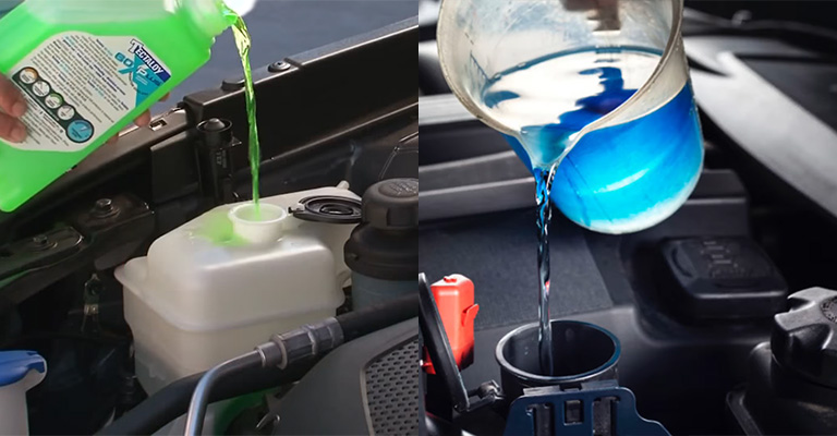 Mix Blue and Green Coolant
