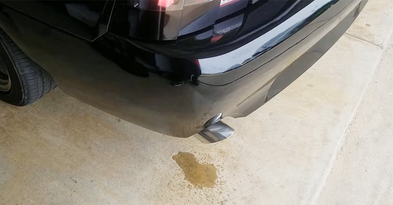 Water Coming Out Of Exhaust