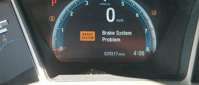 Honda Pilot Brake System Problem Won't Start