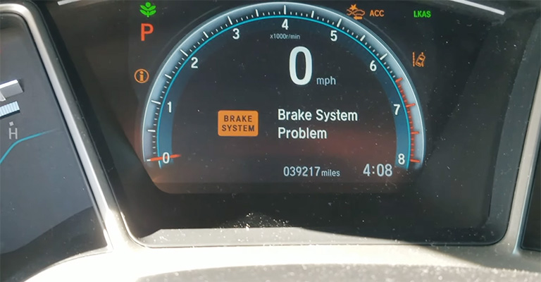 Honda Pilot Brake System Problem Won't Start