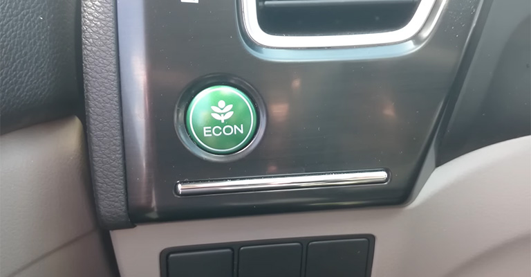 Can You Press The Econ Button While Driving