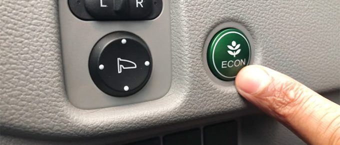 Can You Press The Econ Button While Driving