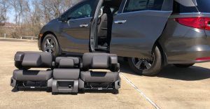 как снять заднее сиденье honda odyssey