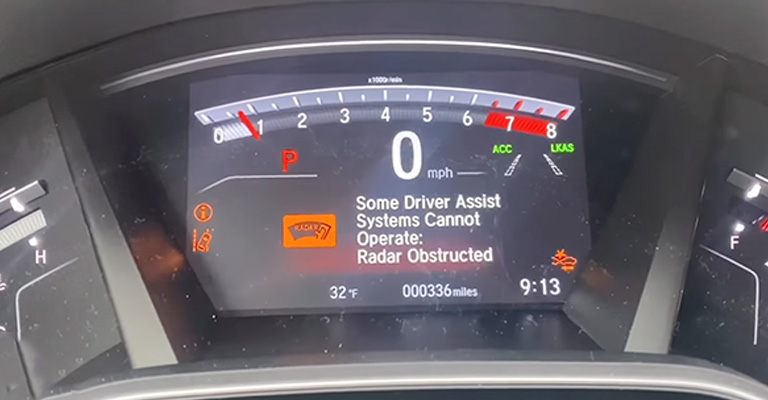 Honda CRV Radar Obstructed Meaning