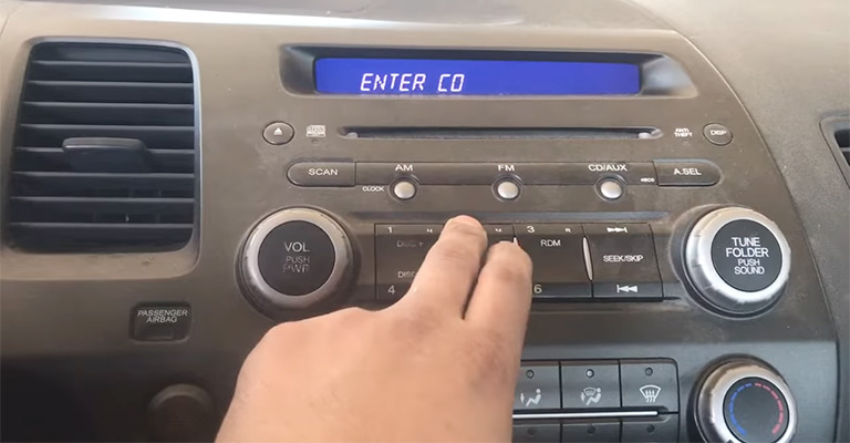 How To Reset Honda Radio CODE ERROR E