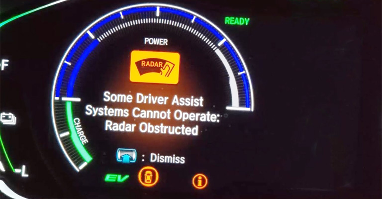 What Causes Radar Obstructed Message To Come On