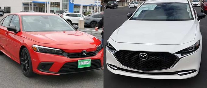2024 Honda Civic vs. 2024 Mazda 3